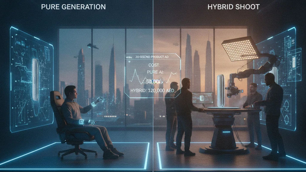 AI Video Cost in Dubai 2026: Pure Generation vs Hybrid Shoot for a 30-Second Product Ad