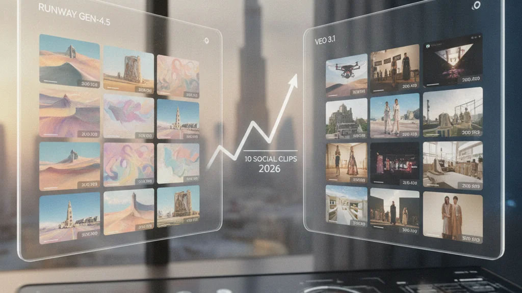 AI Video Production for Dubai SMEs: Runway Gen-4.5 vs Veo 3.1 for 10 Social Clips in 2026