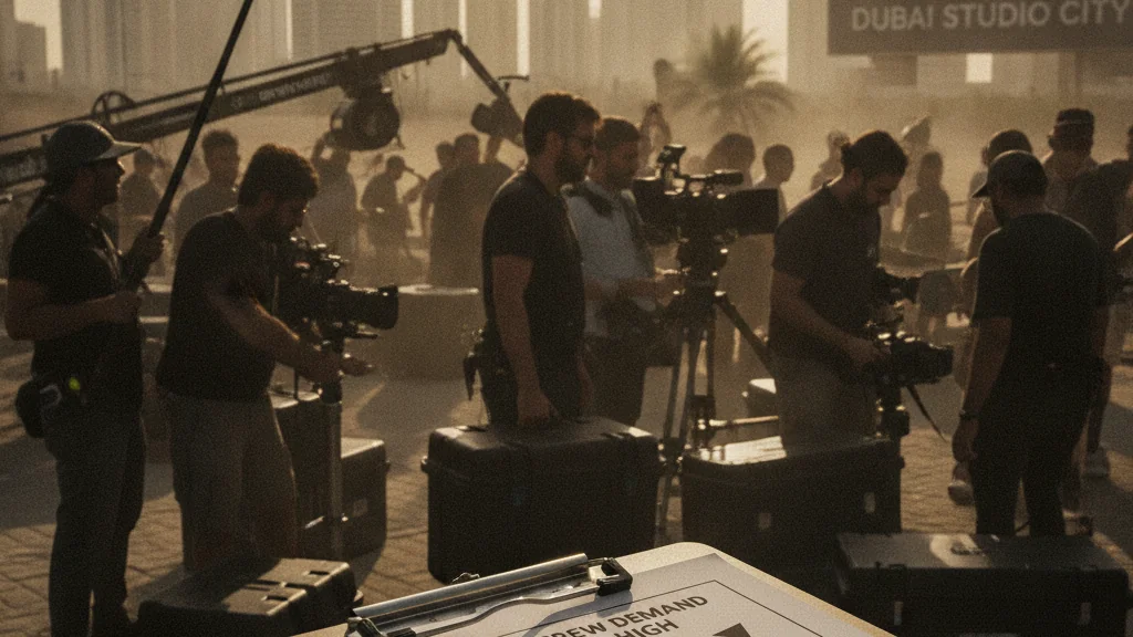Dubai Production Crew Demand Hits 5-Year High in Q2 2026: What It Means for Brand Shoot Lead Times and Freelance Day Rates