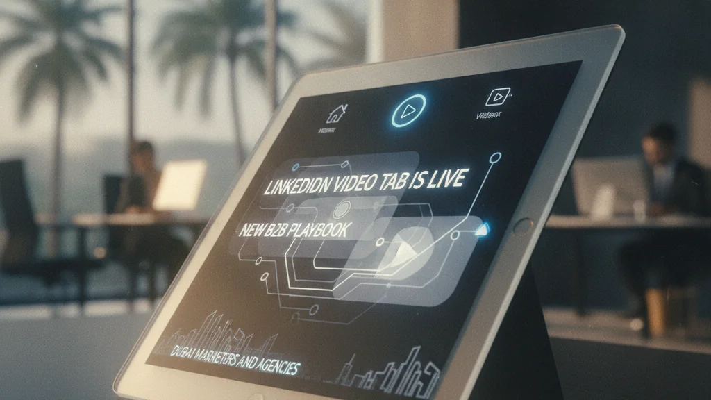 LinkedIn Video Tab Is Live: New B2B Playbook for Dubai Marketers and Agencies